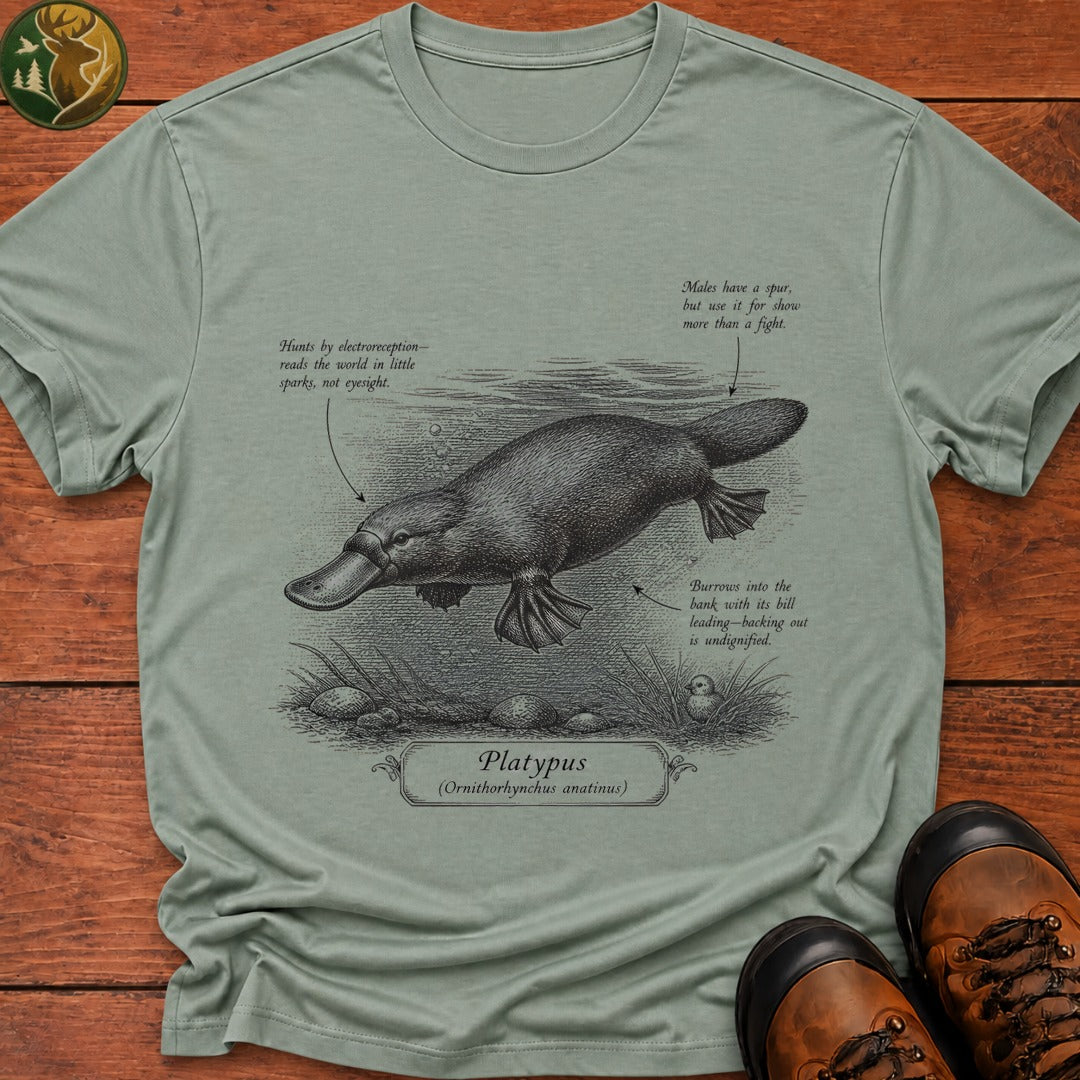 Platypus Field Guide T Shirt - Bay
