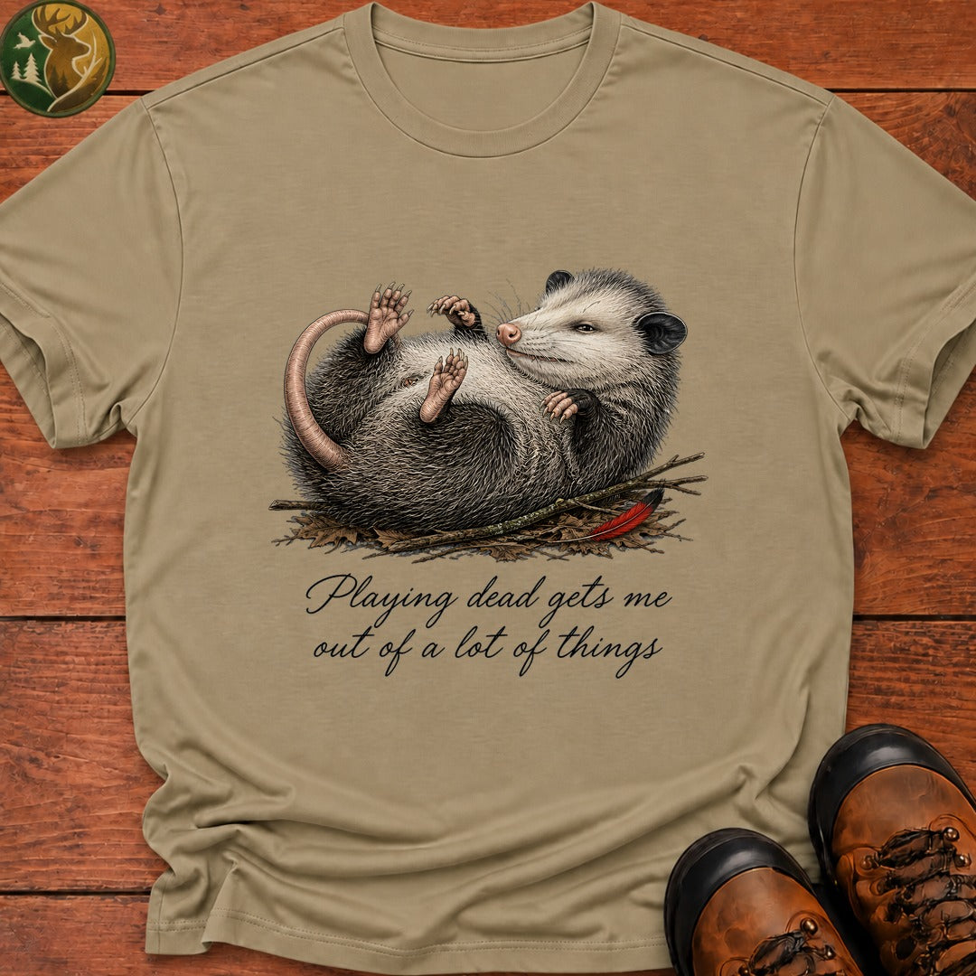 Playing Dead T Shirt - Khaki