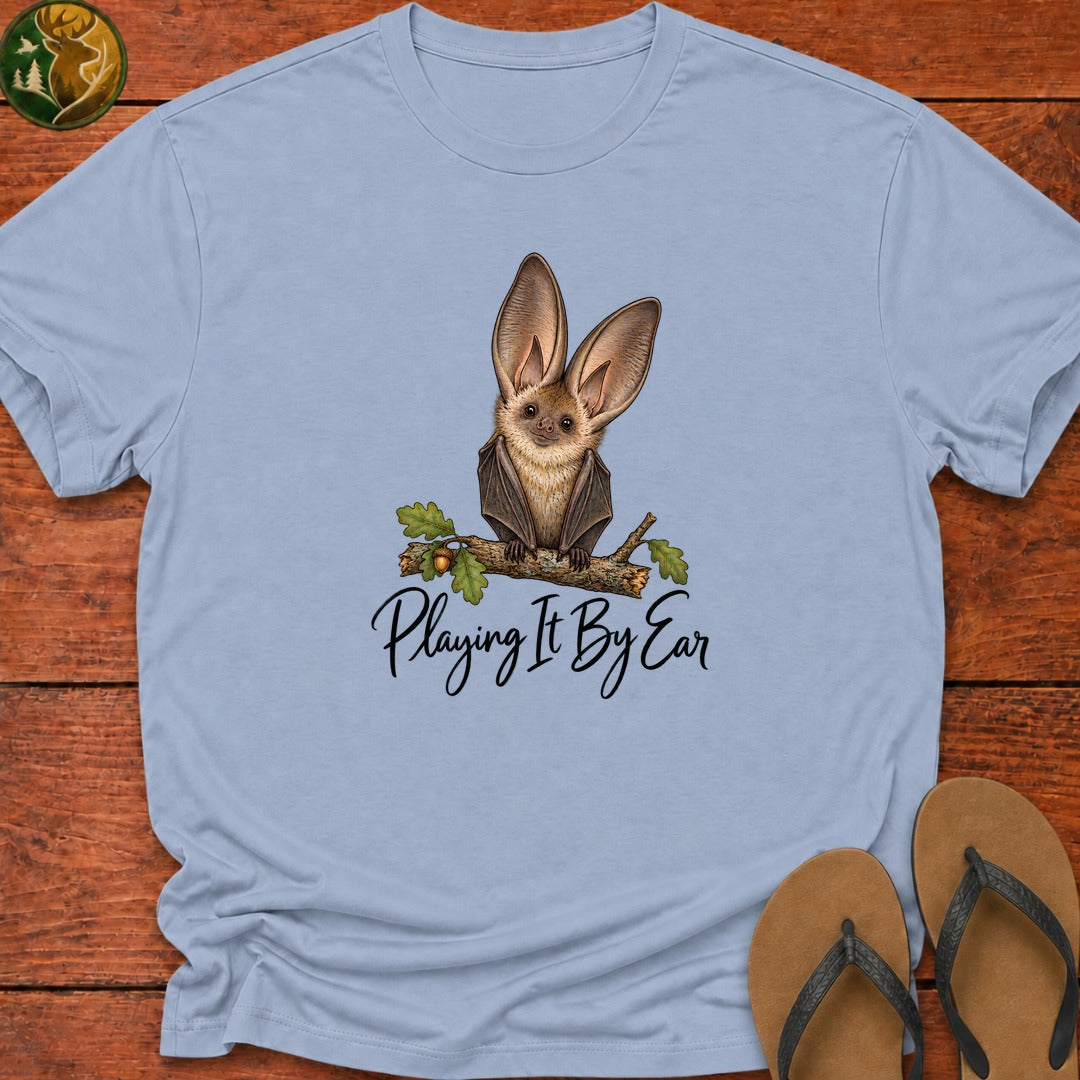 Playing It By Ear Kids T-Shirt - Light Blue