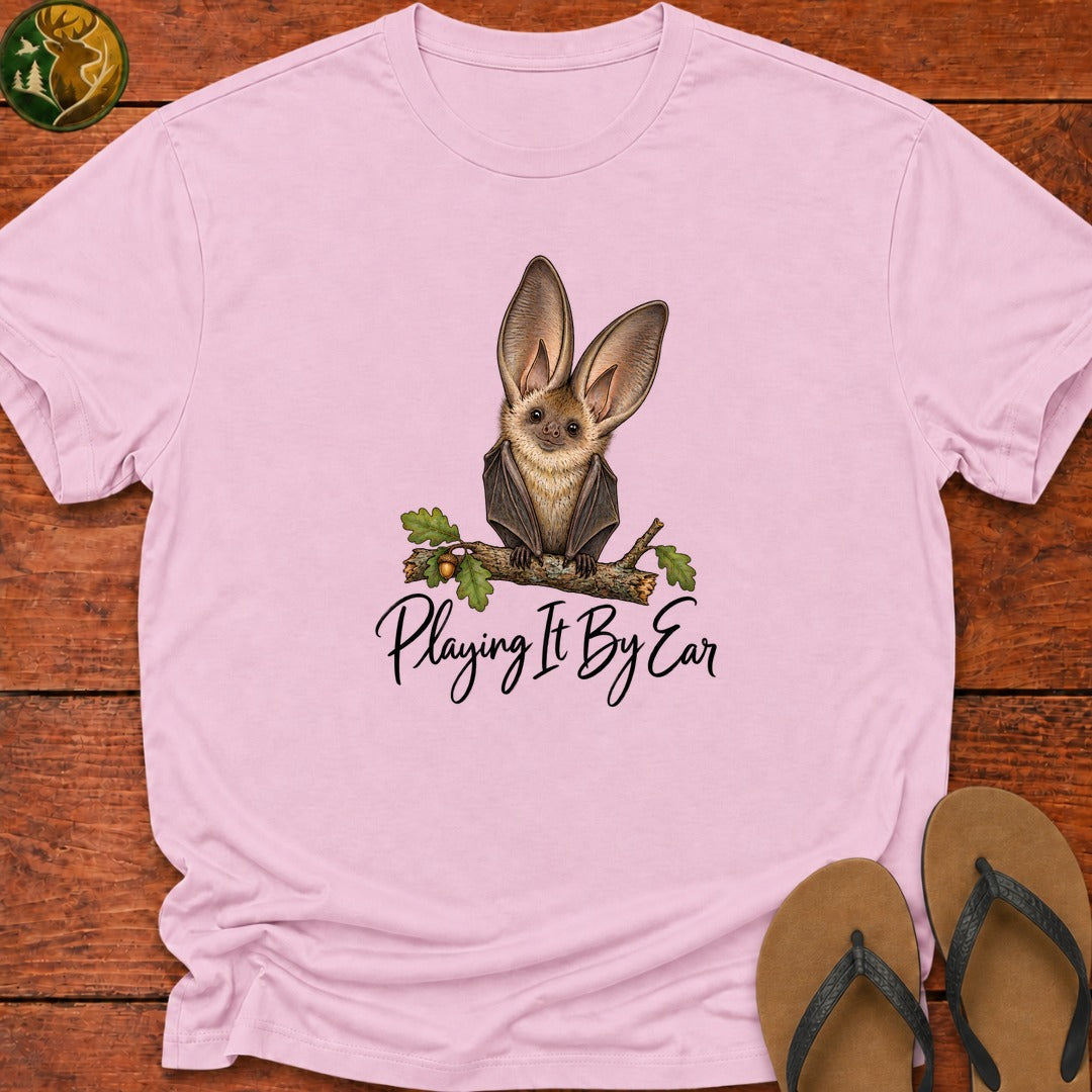 Playing It By Ear Kids T-Shirt - Light Pink