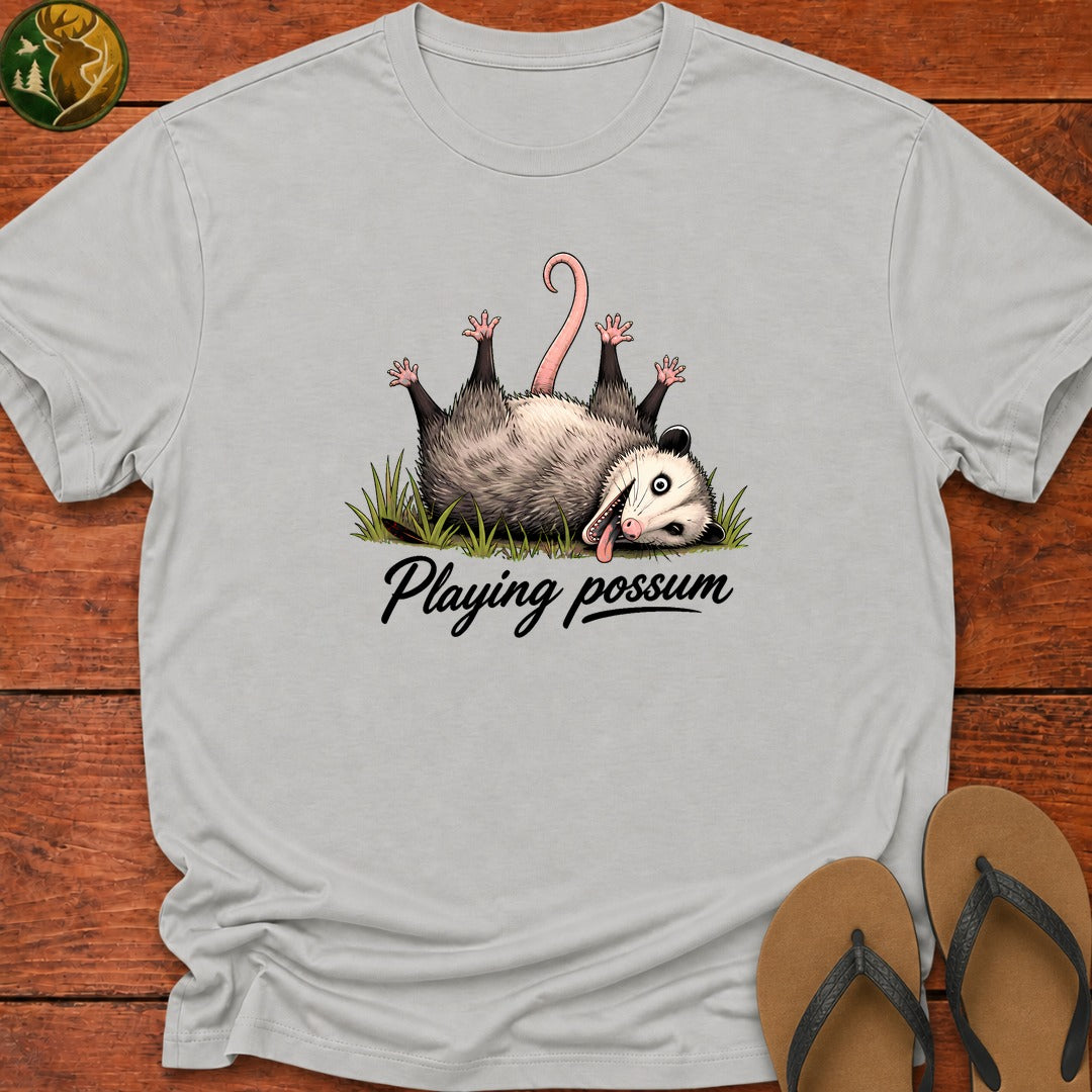 Playing Possum Kids T-Shirt - Ash