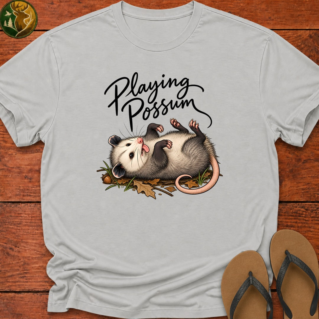 Playing Possum Kids T-Shirt - Ash
