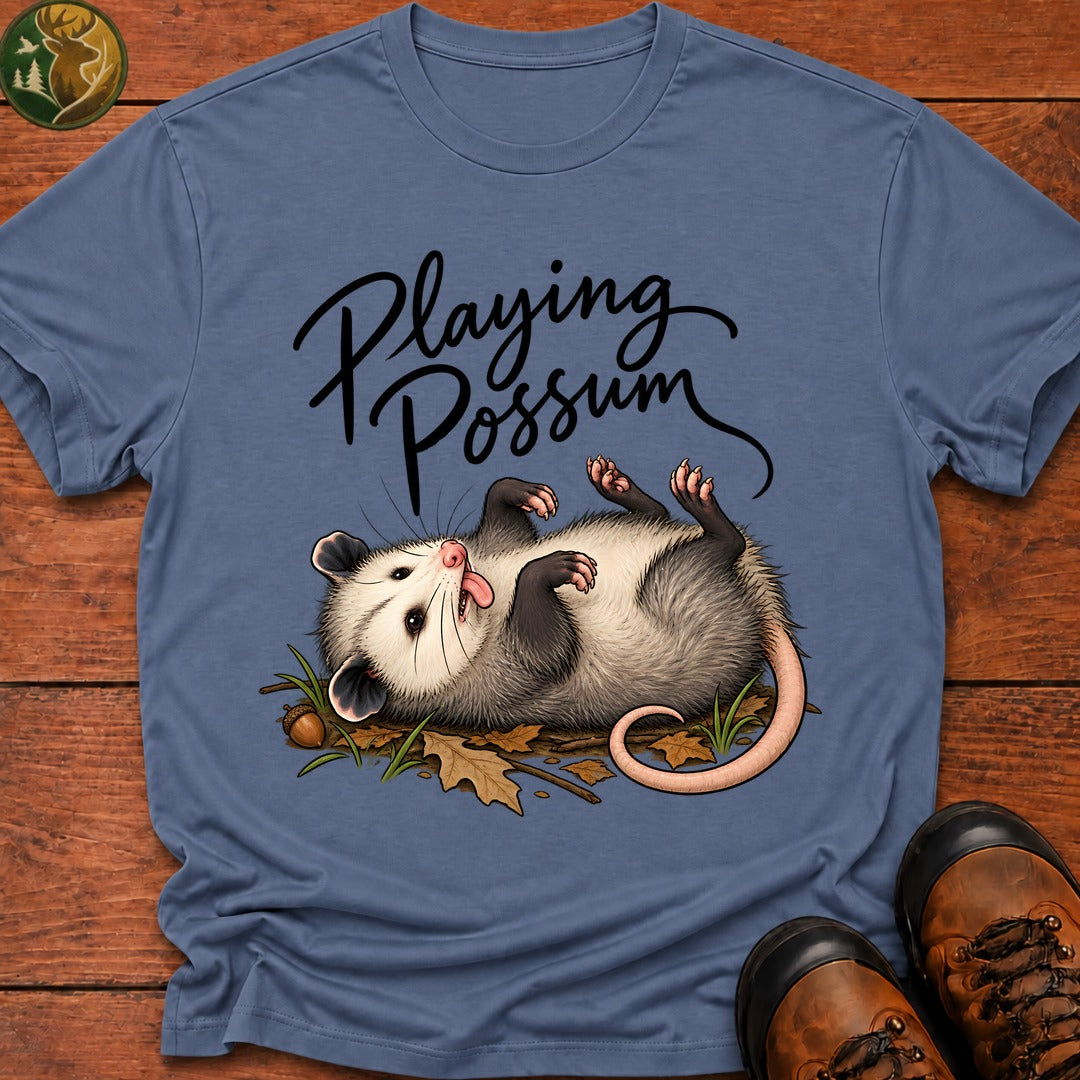 Playing Possum T-Shirt - Blue Jean