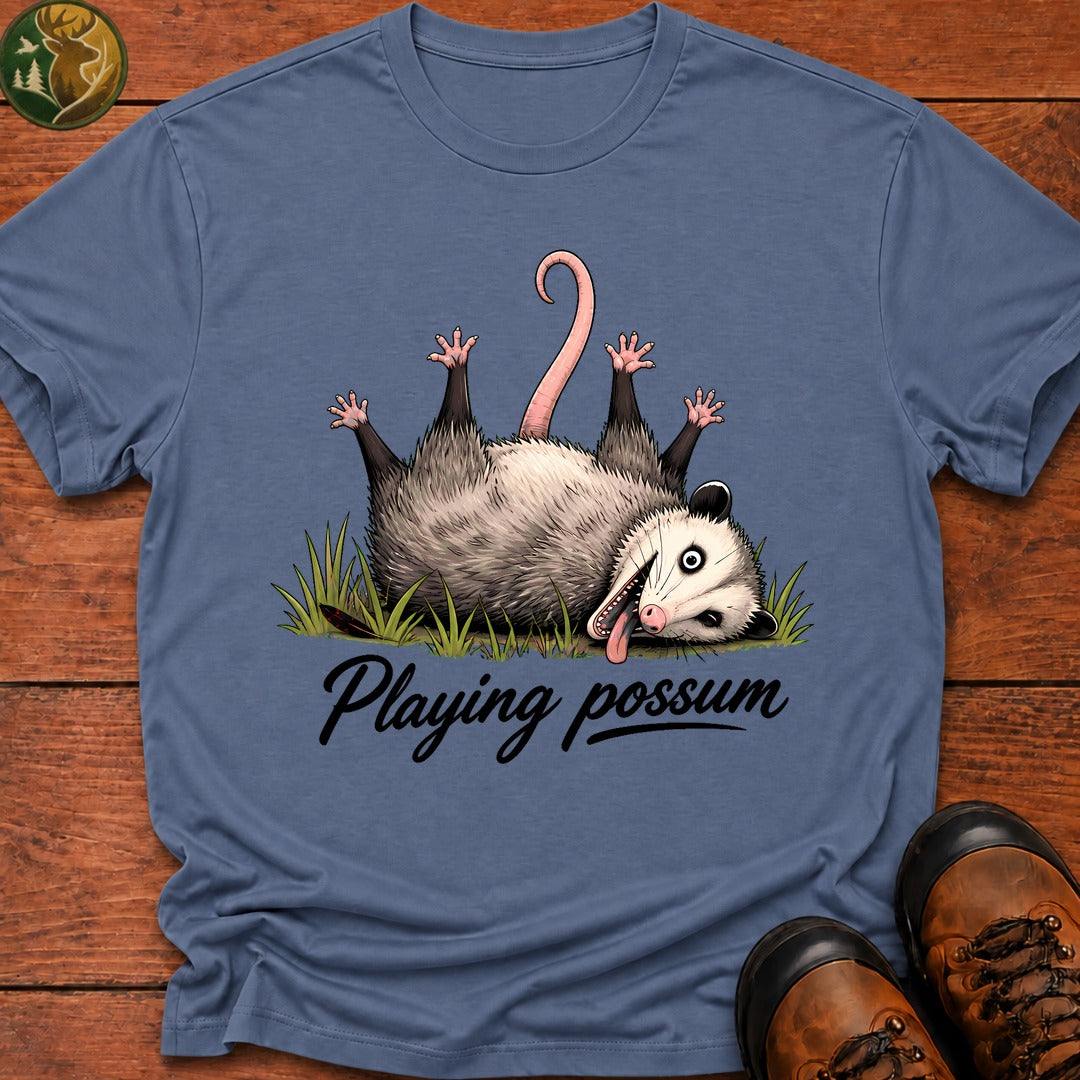 Playing Possum T-Shirt - Blue Jean