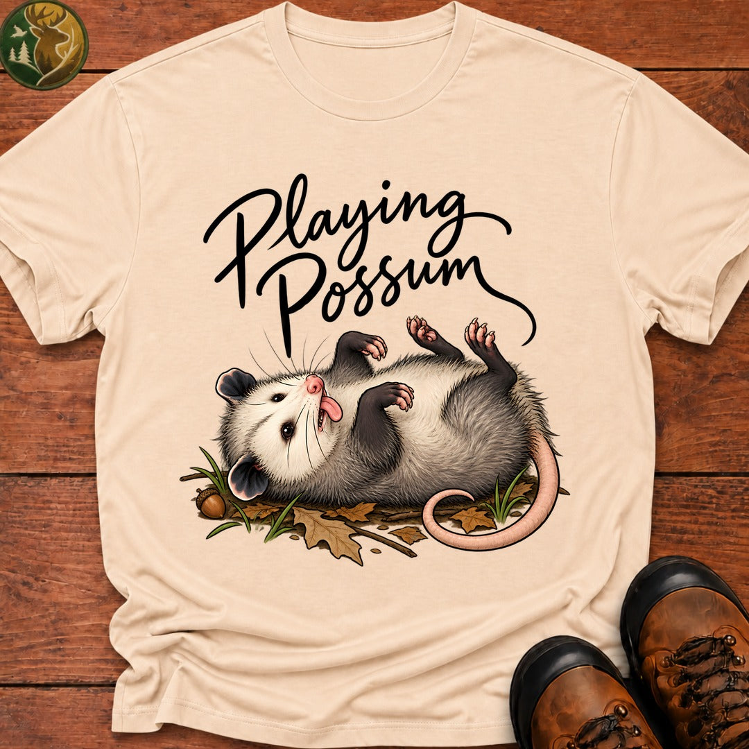 Playing Possum T-Shirt - Ivory