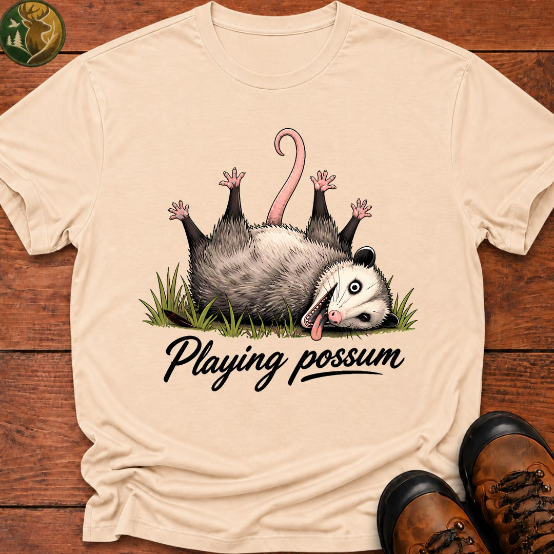 Playing Possum T-Shirt - Ivory
