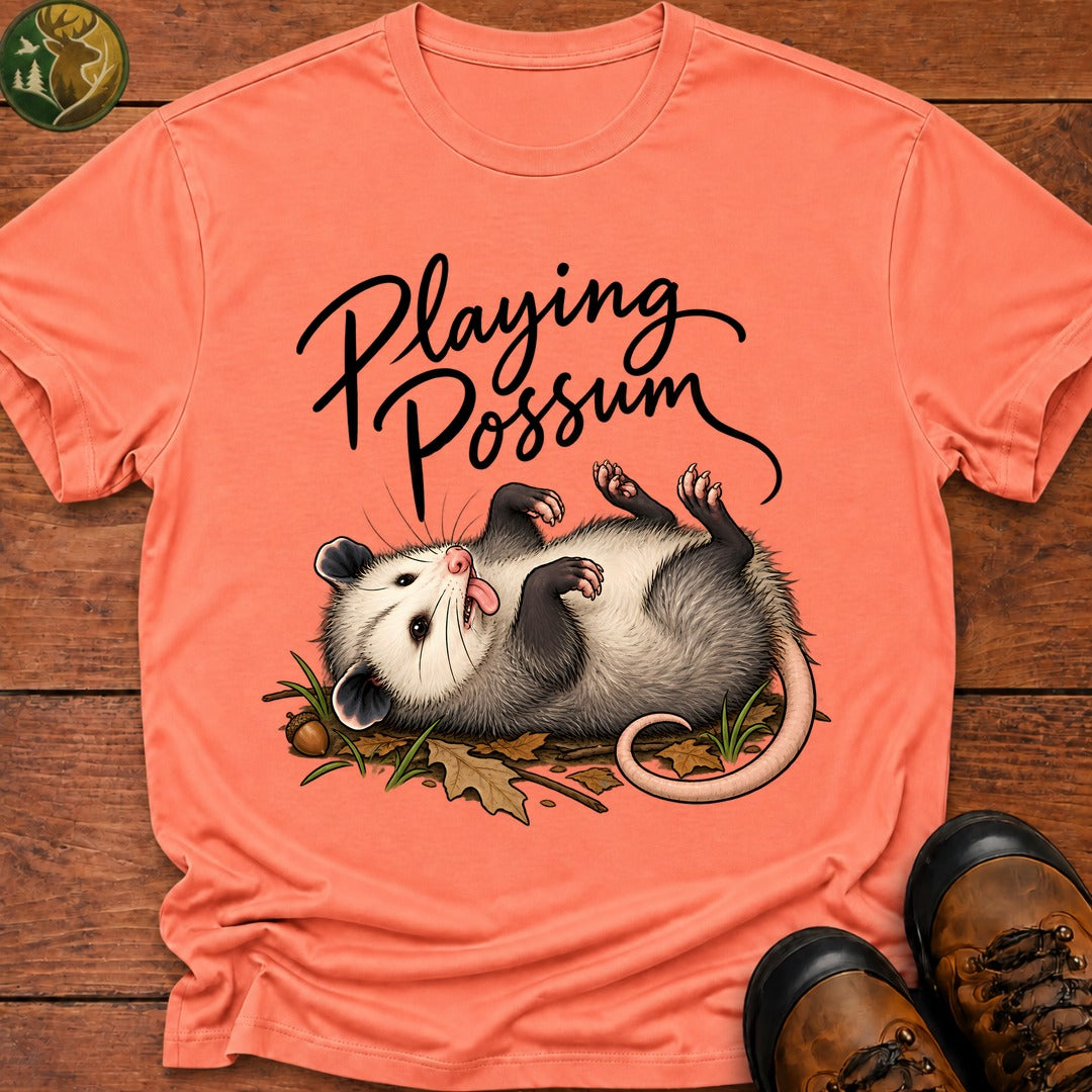 Playing Possum T-Shirt - Melon