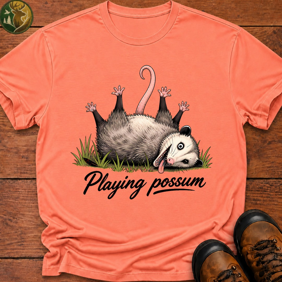 Playing Possum T-Shirt - Melon