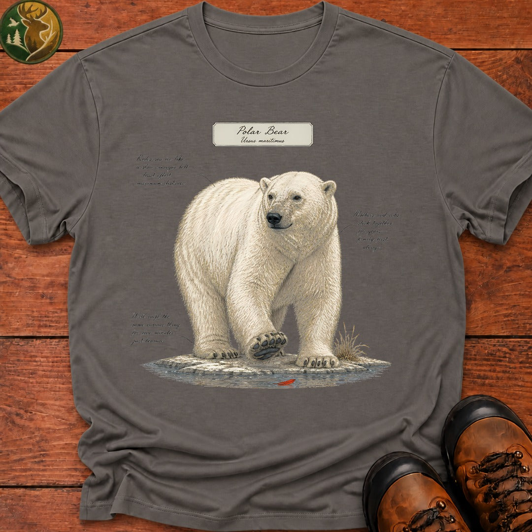 Polar Bear Field Guide T-Shirt - Grey