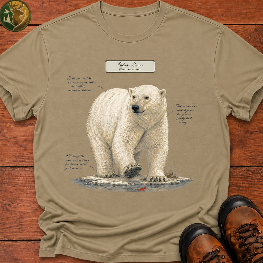 Polar Bear Field Guide T-Shirt - Khaki