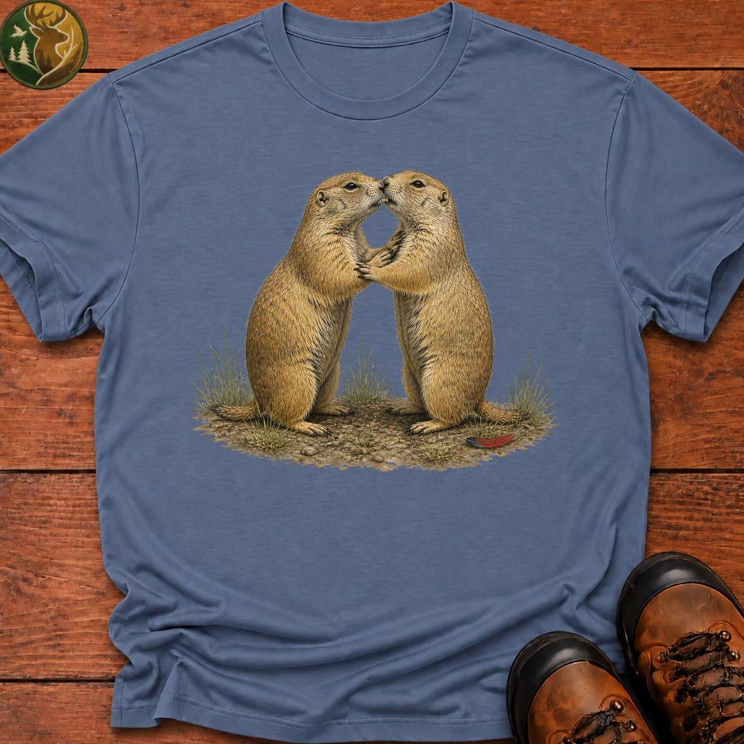 Prairie Dog Kiss T Shirt - Blue Jean