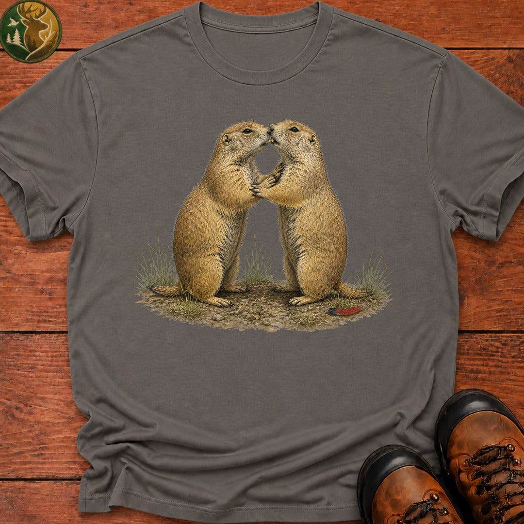 Prairie Dog Kiss T Shirt - Grey