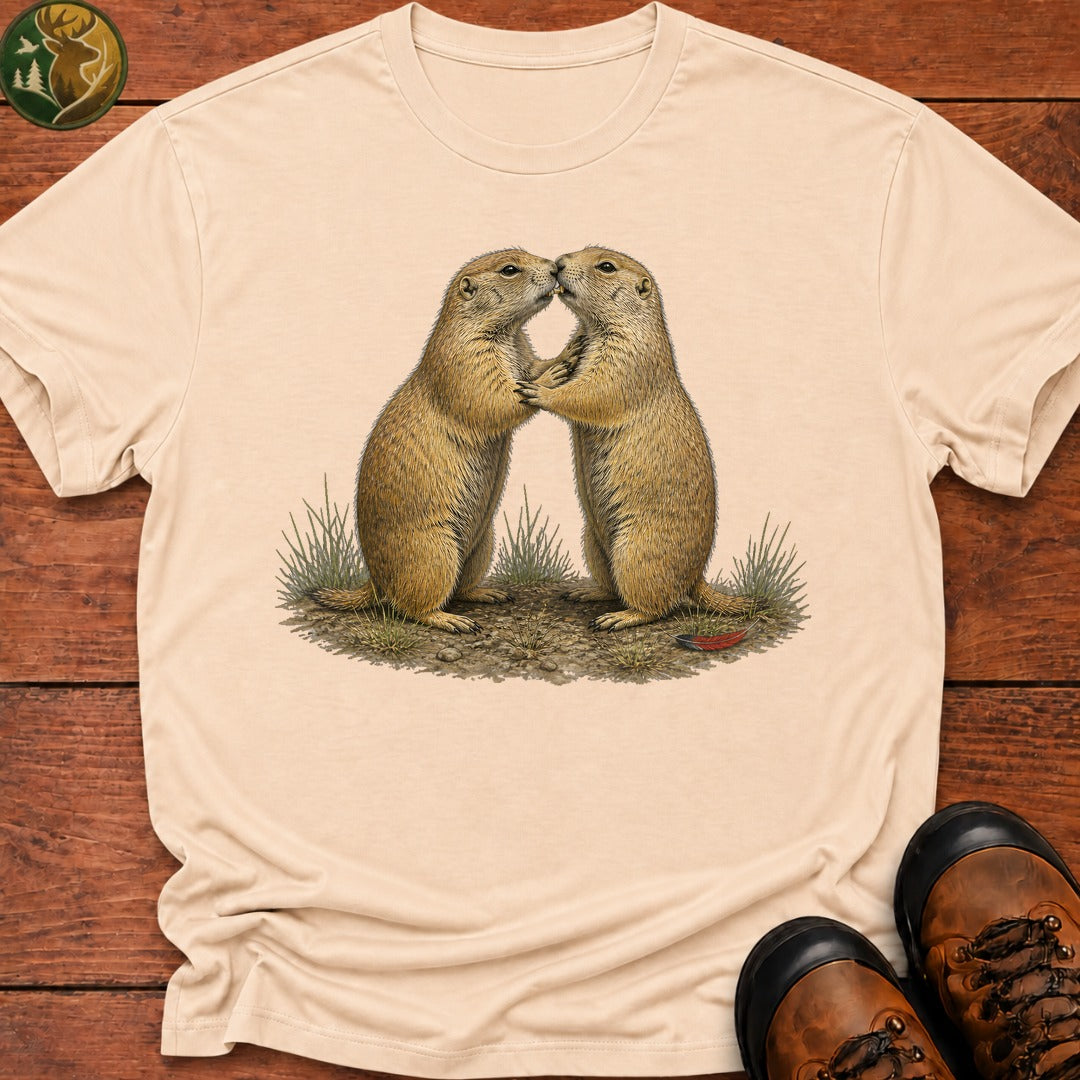 Prairie Dog Kiss T Shirt - Ivory