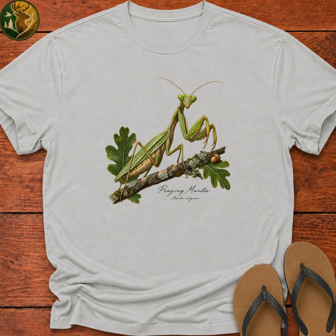 Praying Mantis Kids T-Shirt - Ash