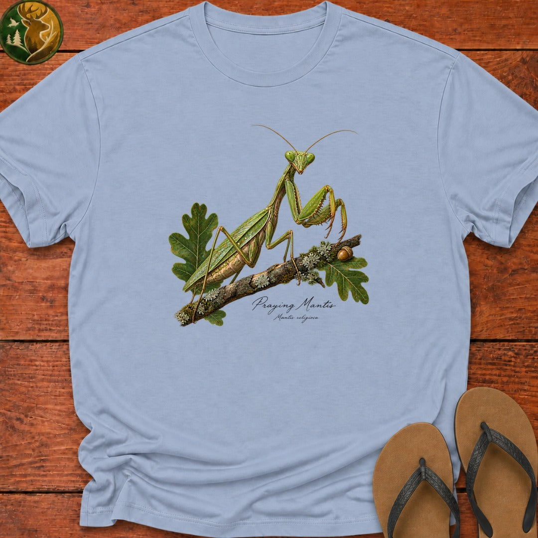 Praying Mantis Kids T-Shirt - Light Blue