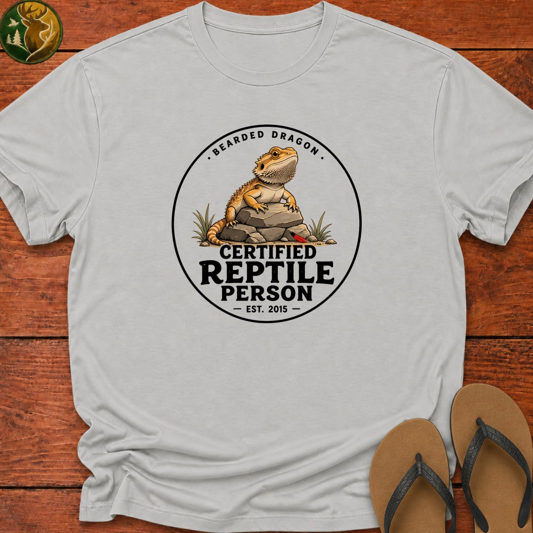 Reptile Person Kids T-Shirt - Ash