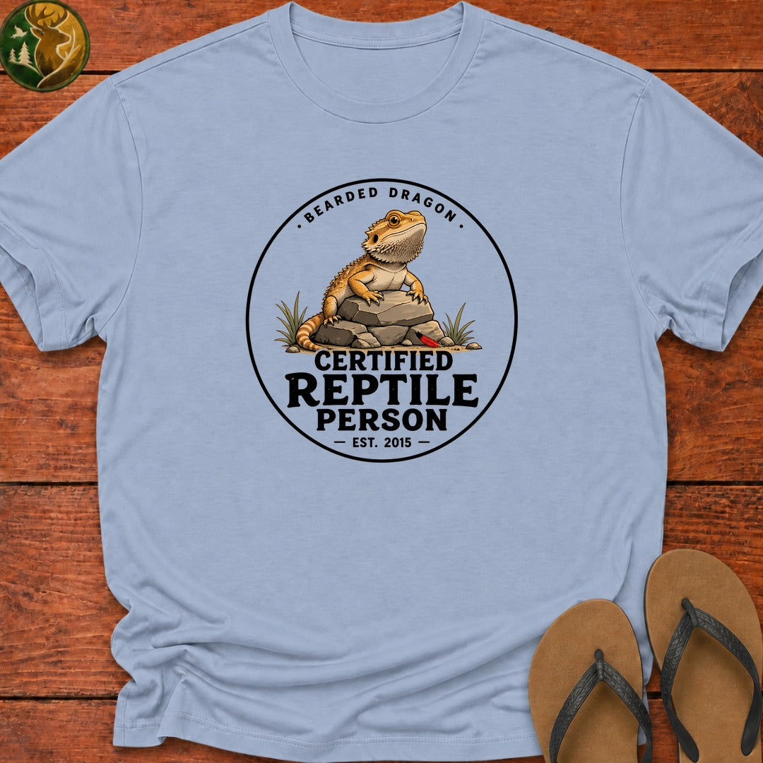 Reptile Person Kids T-Shirt - Light Blue