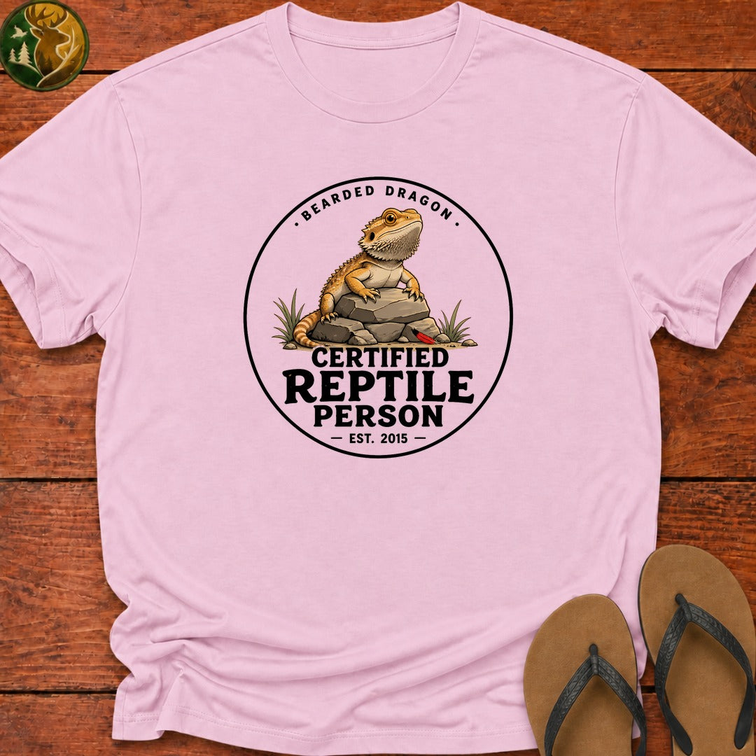 Reptile Person Kids T-Shirt - Light Pink
