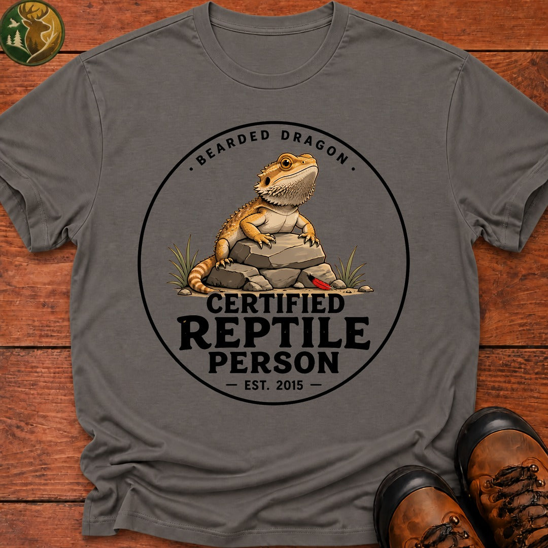 Reptile Person T-Shirt - Grey