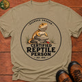 Reptile Person T-Shirt - Khaki