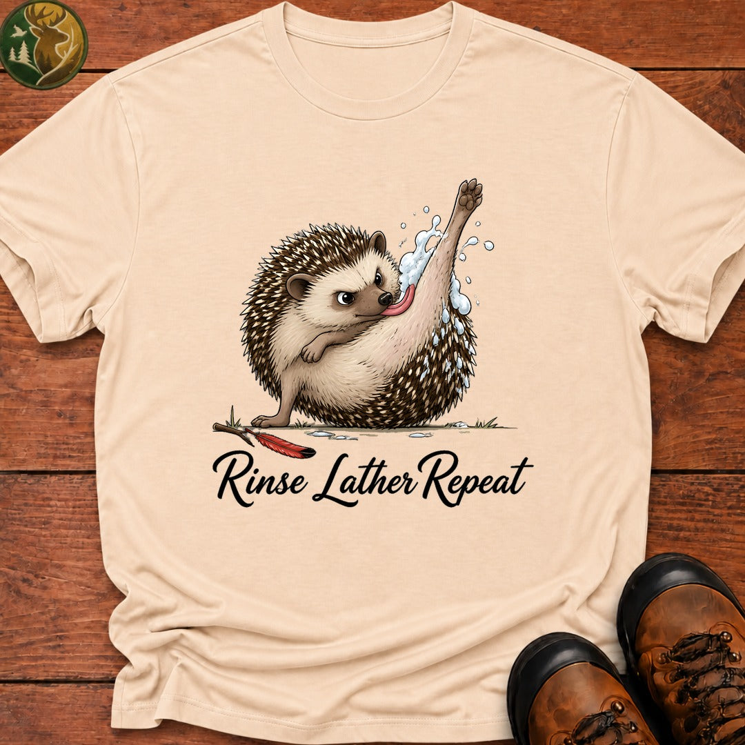 Rinse Lather Repeat T Shirt - Ivory