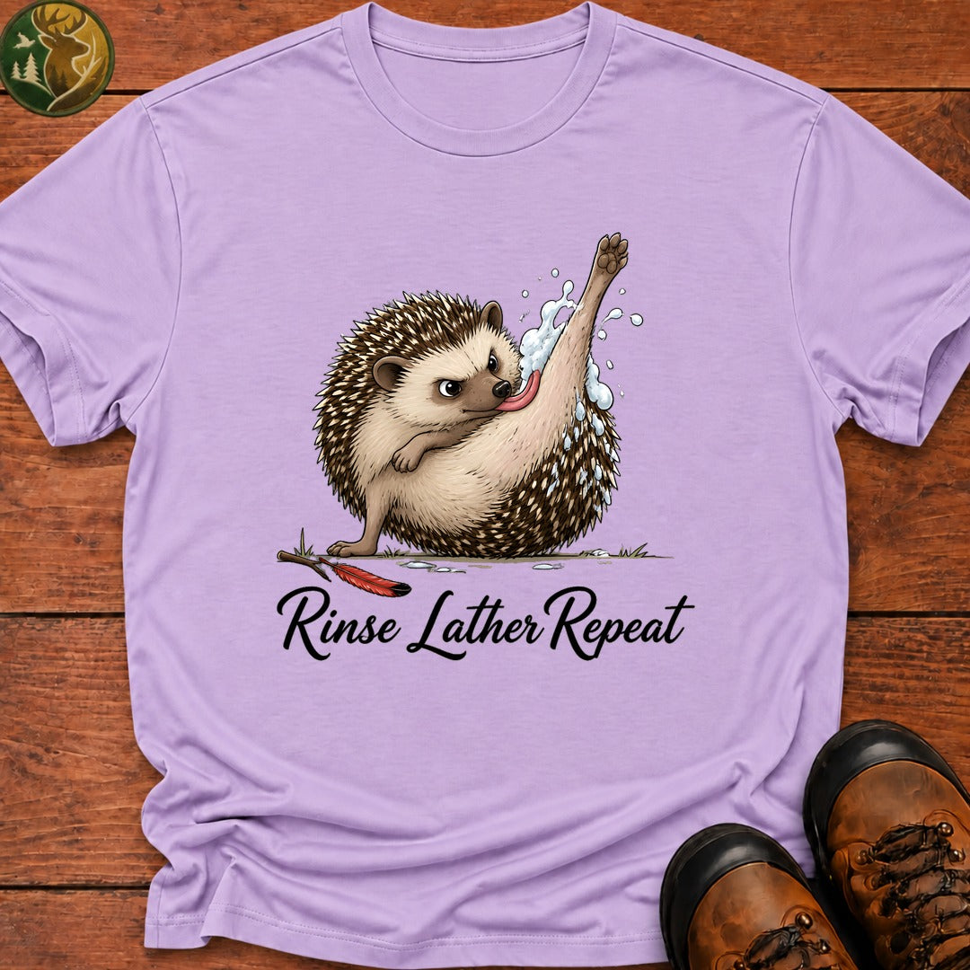 Rinse Lather Repeat T Shirt - Orchid