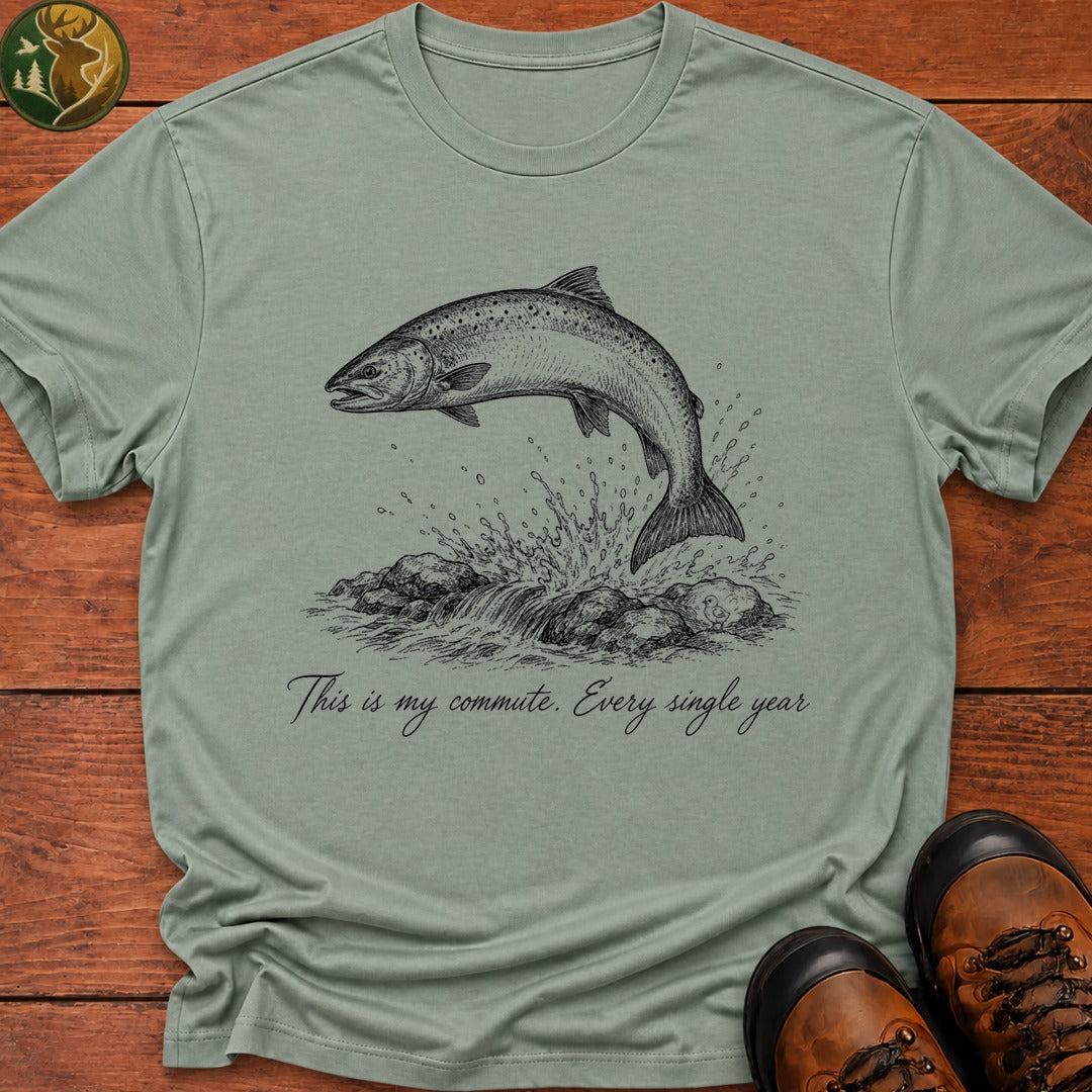 Salmon Commute T Shirt - Bay