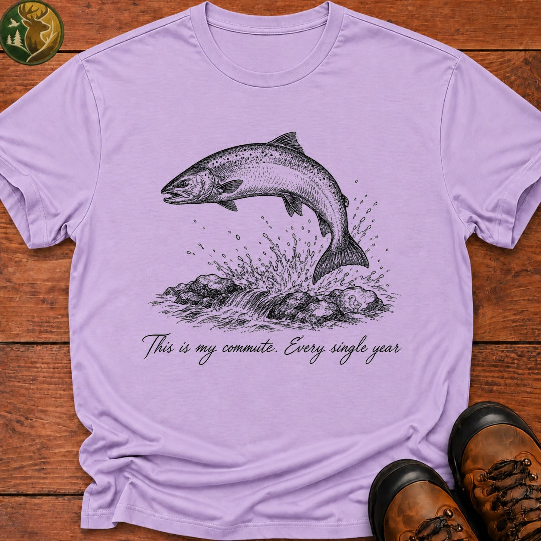 Salmon Commute T Shirt - Orchid