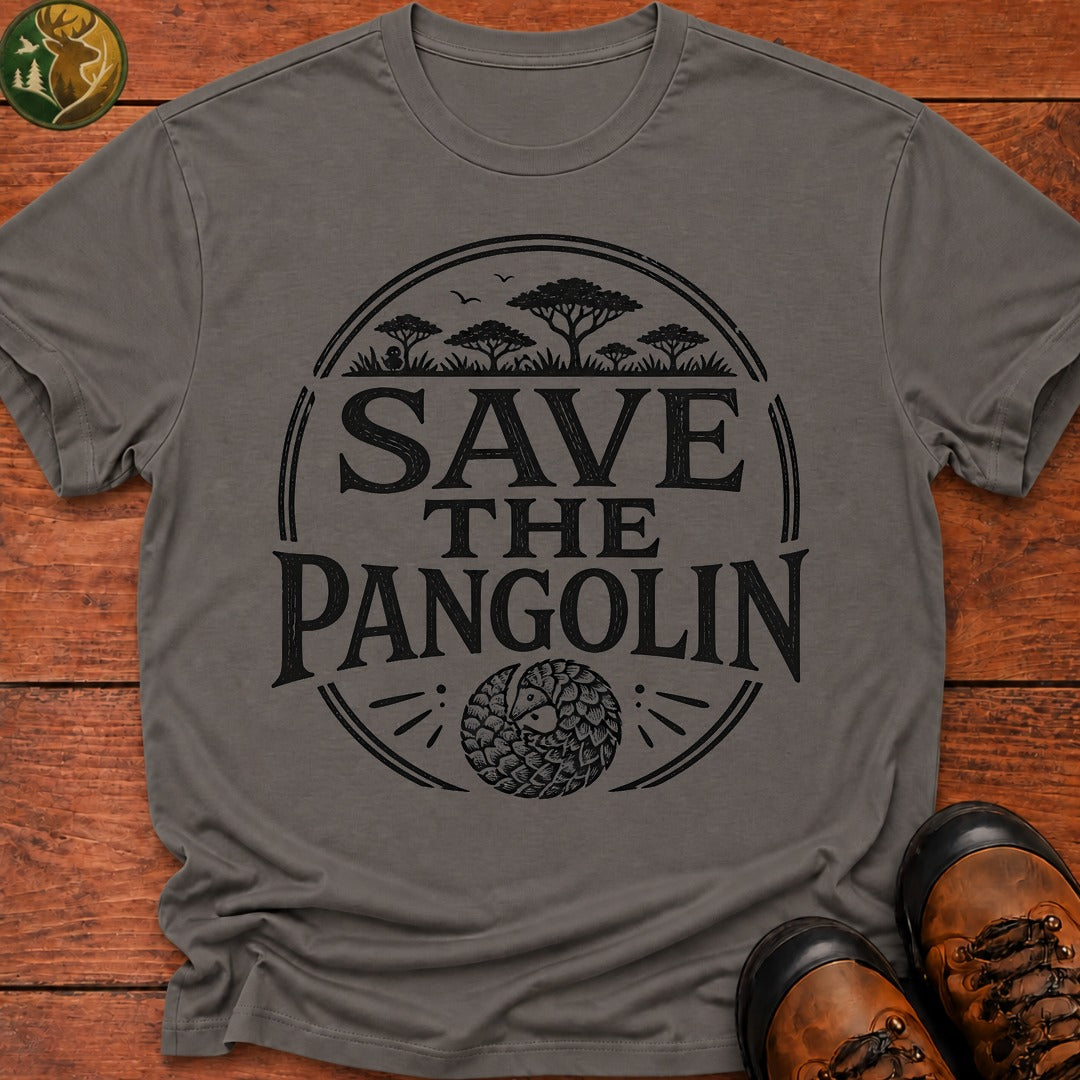 Save The Pangolin T-Shirt - Grey