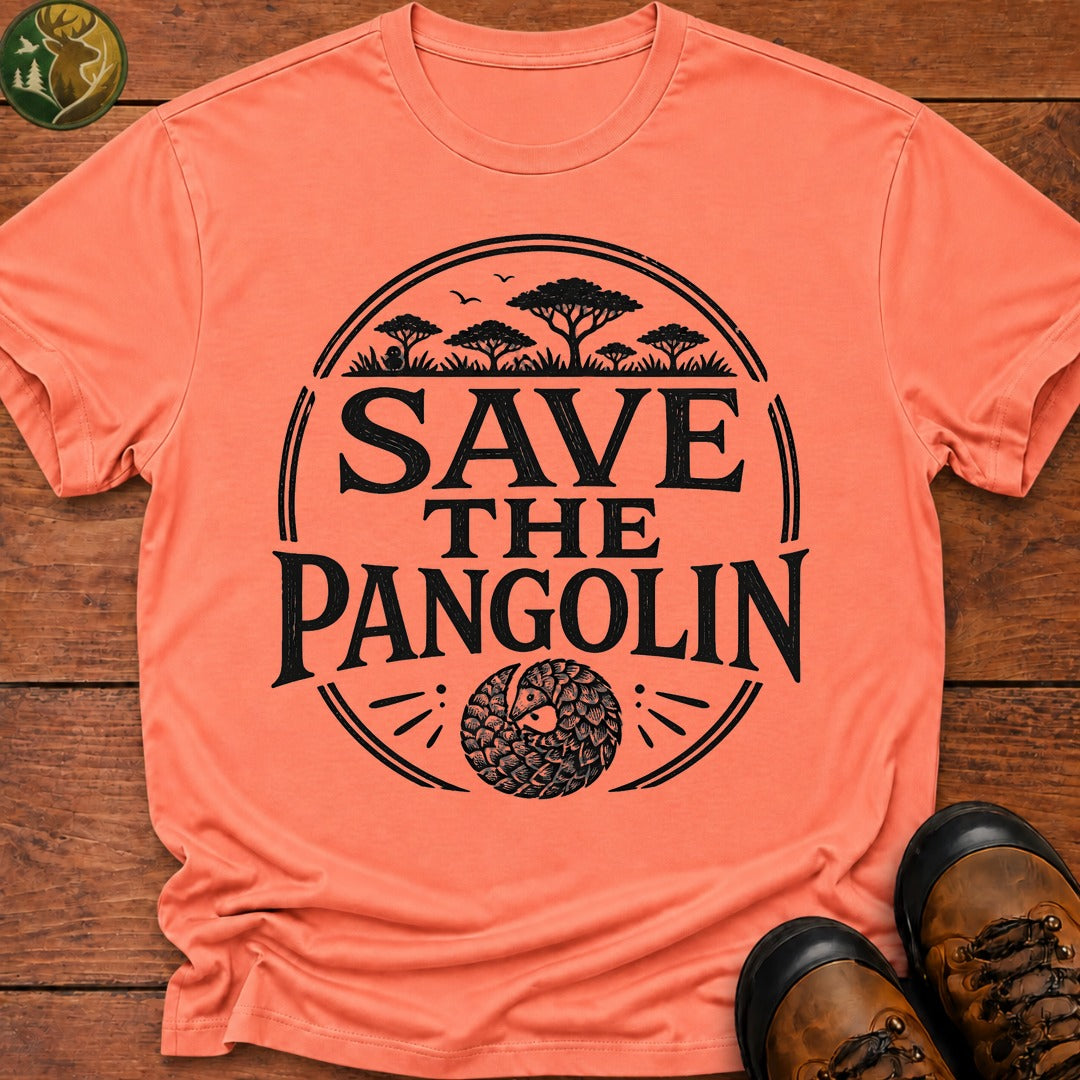 Save The Pangolin T-Shirt - Melon