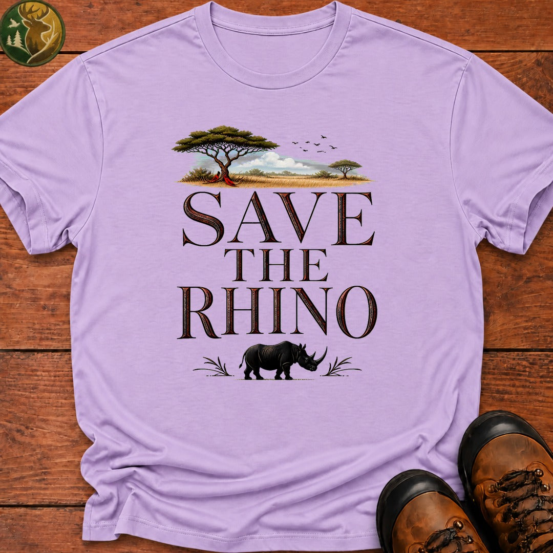Save The Rhino T-Shirt - Orchid