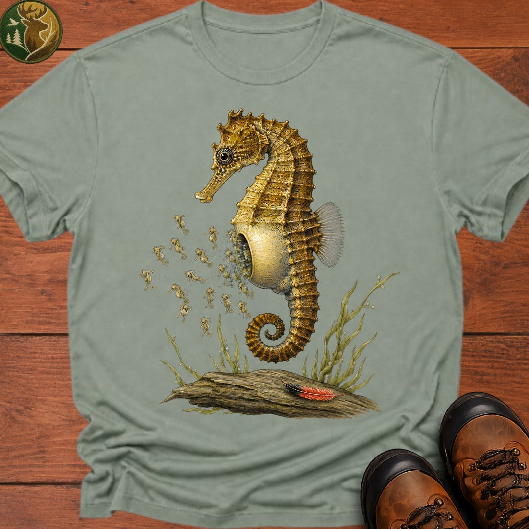 Seahorse Dad T Shirt - Bay