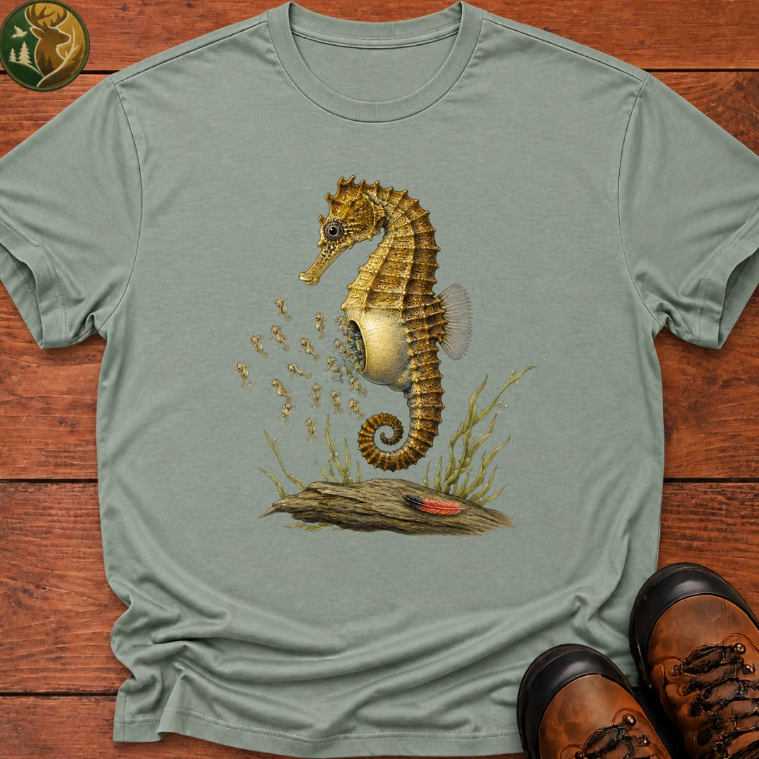 Seahorse Dad T Shirt - Bay