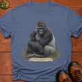 Silverback Mountain Gorilla T-Shirt - Blue Jean