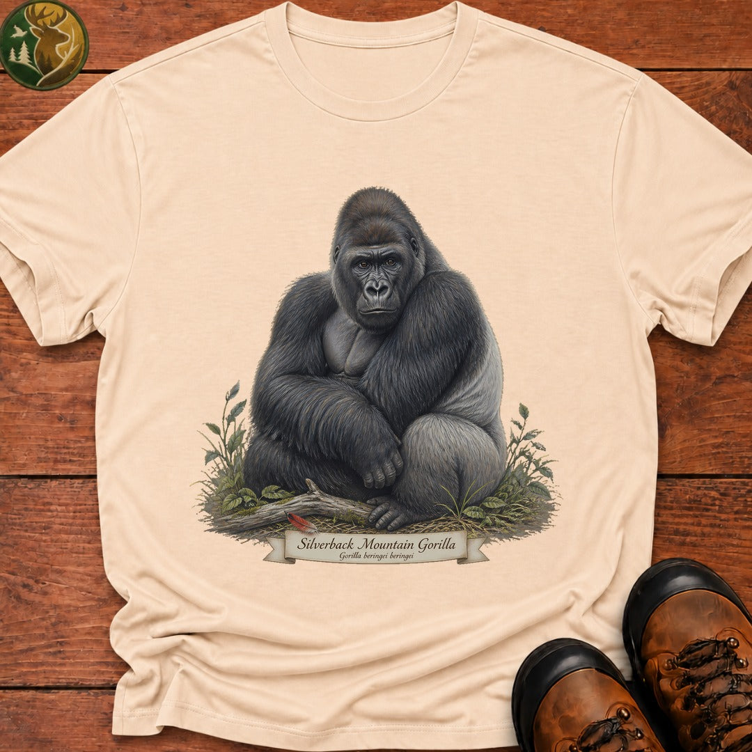 Silverback Mountain Gorilla T-Shirt - Ivory