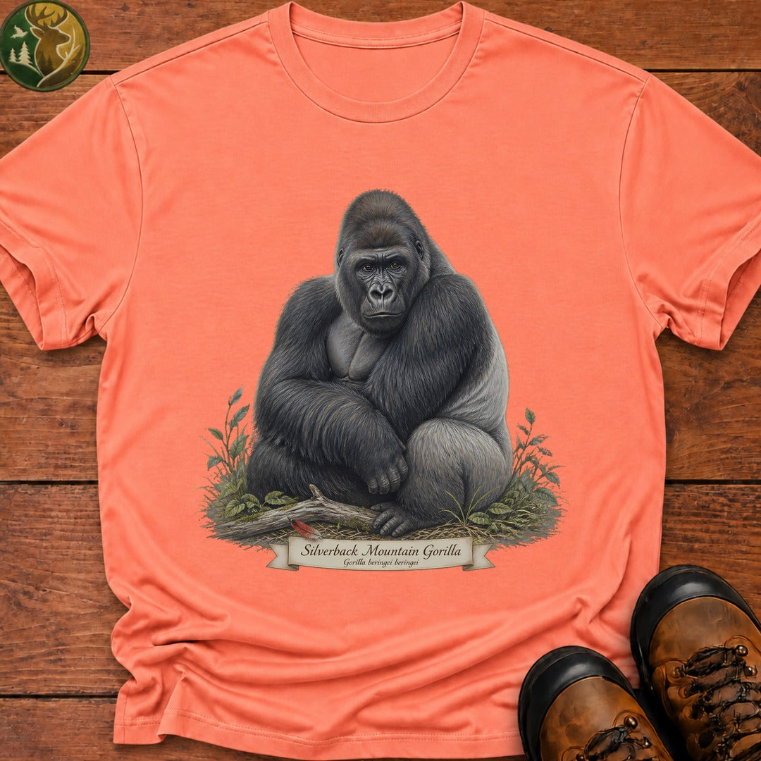 Silverback Mountain Gorilla T-Shirt - Melon