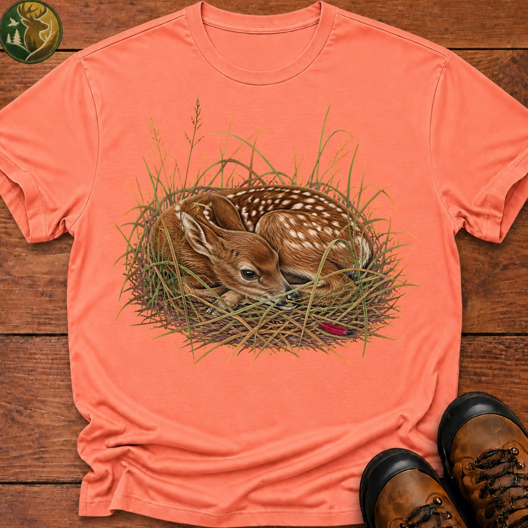 Sleeping Fawn T-Shirt - Melon