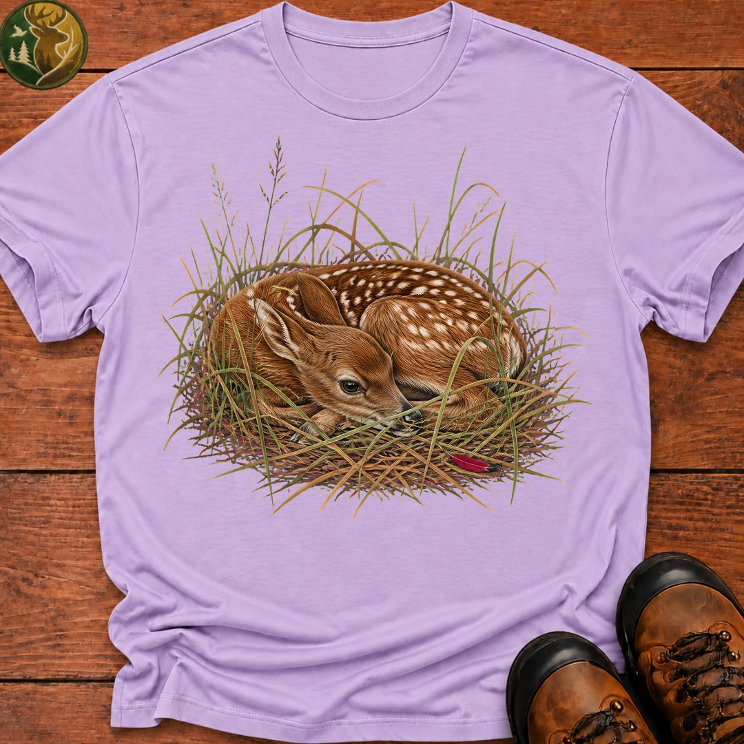 Sleeping Fawn T-Shirt - Orchid