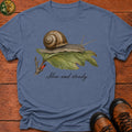 Slow And Steady T-Shirt - Blue Jean