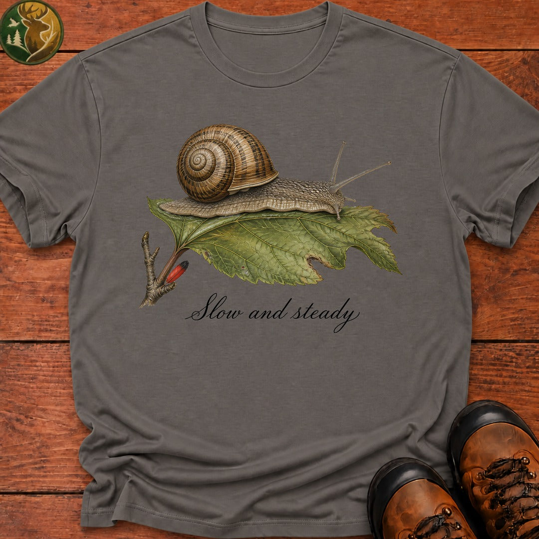 Slow And Steady T-Shirt - Grey