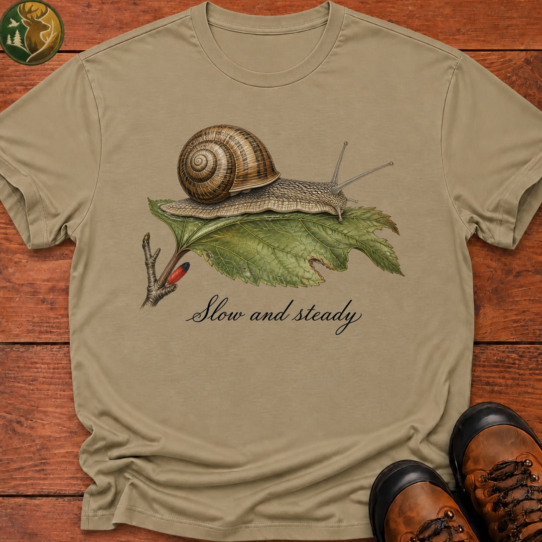 Slow And Steady T-Shirt - Khaki