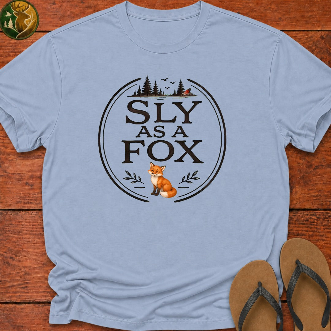 Sly As A Fox Kids T-Shirt - Light Blue