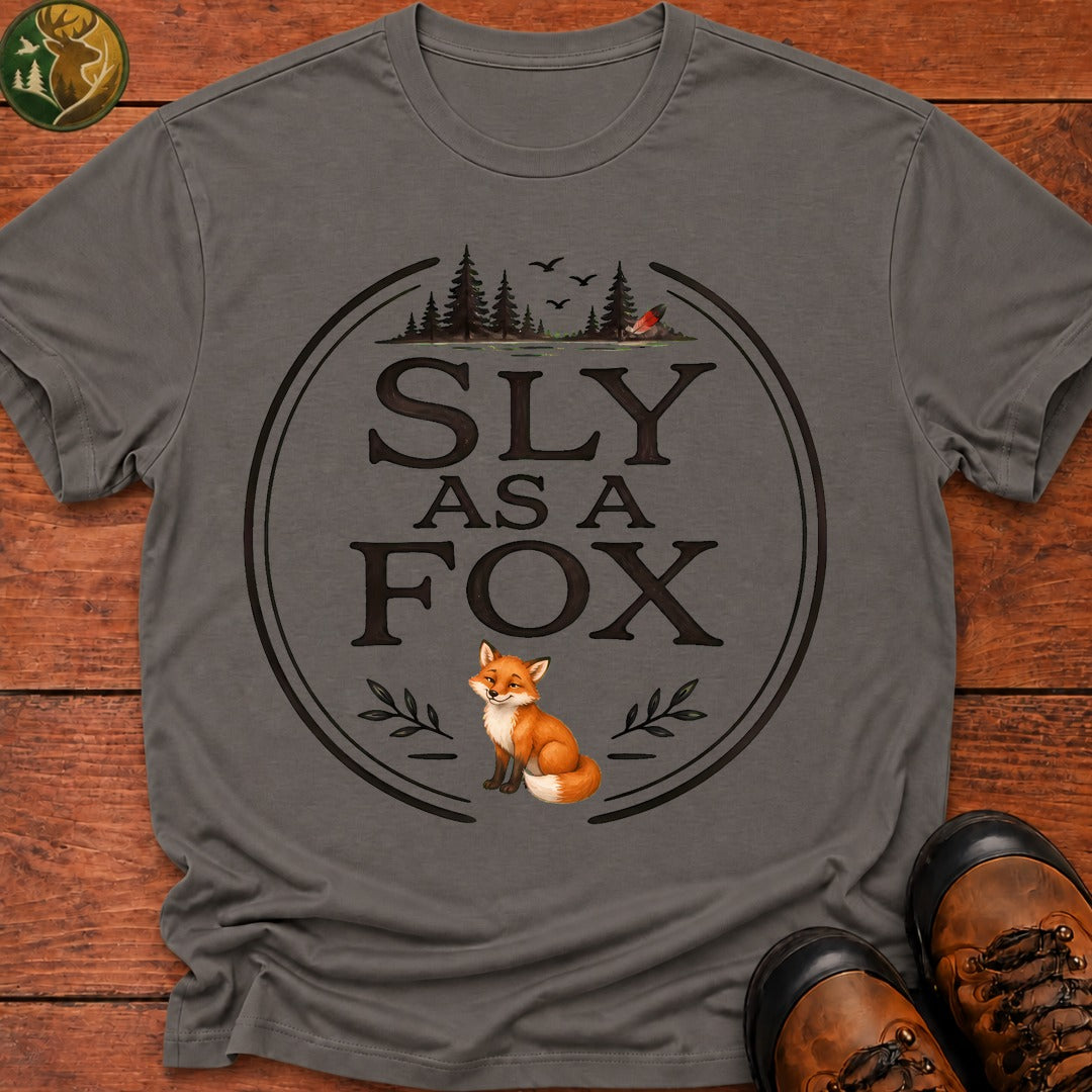 Sly As A Fox T-Shirt - Grey