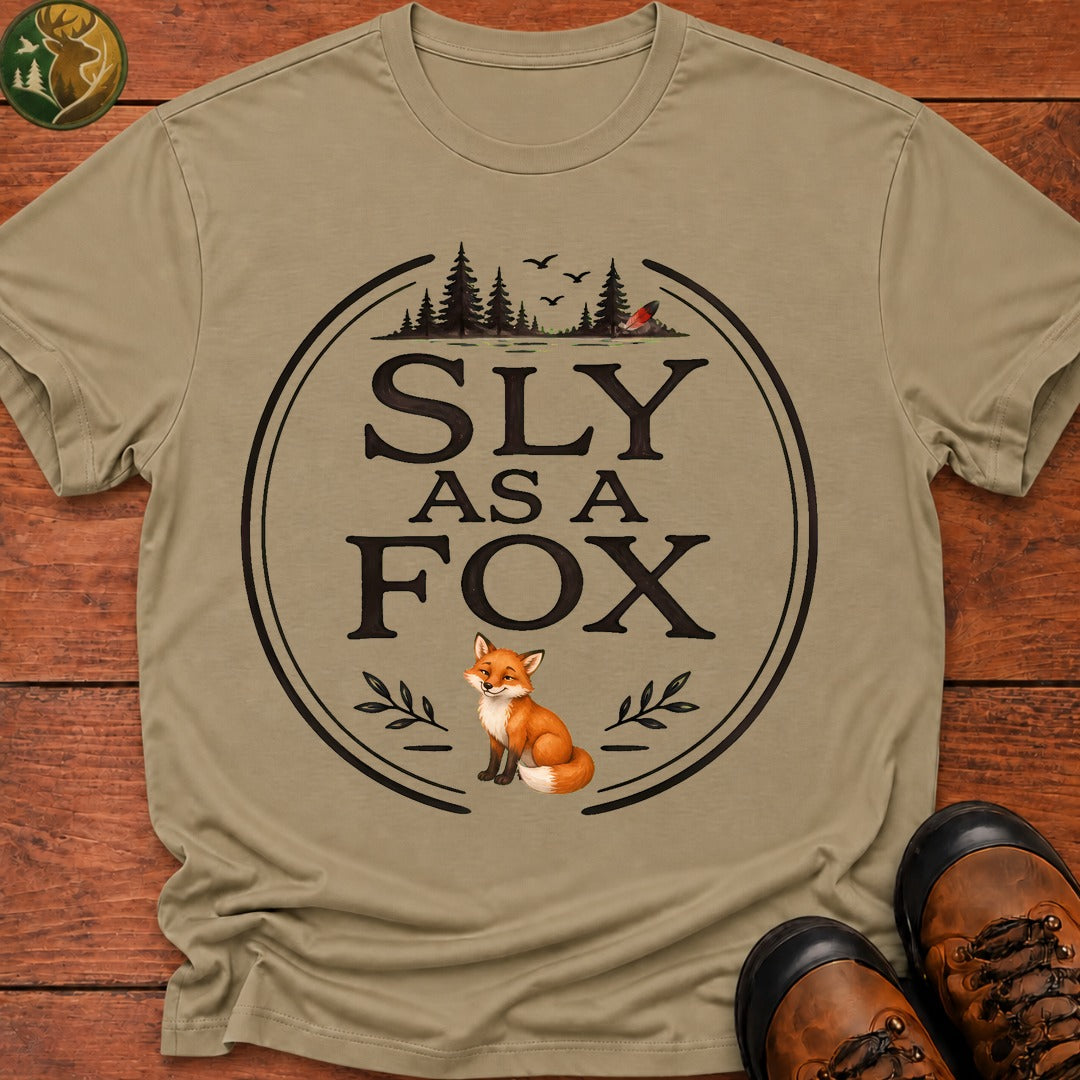 Sly As A Fox T-Shirt - Khaki