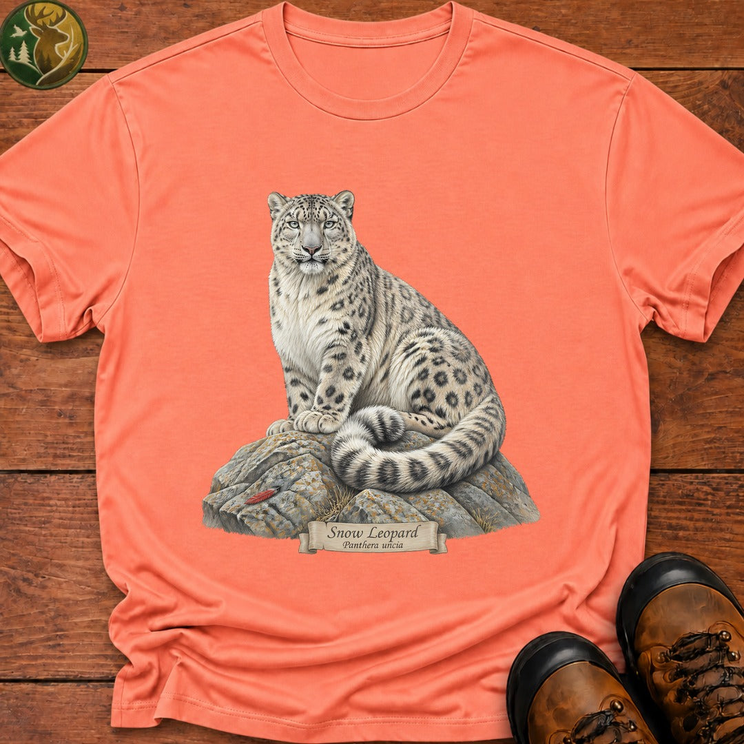 Snow Leopard T-Shirt - Melon