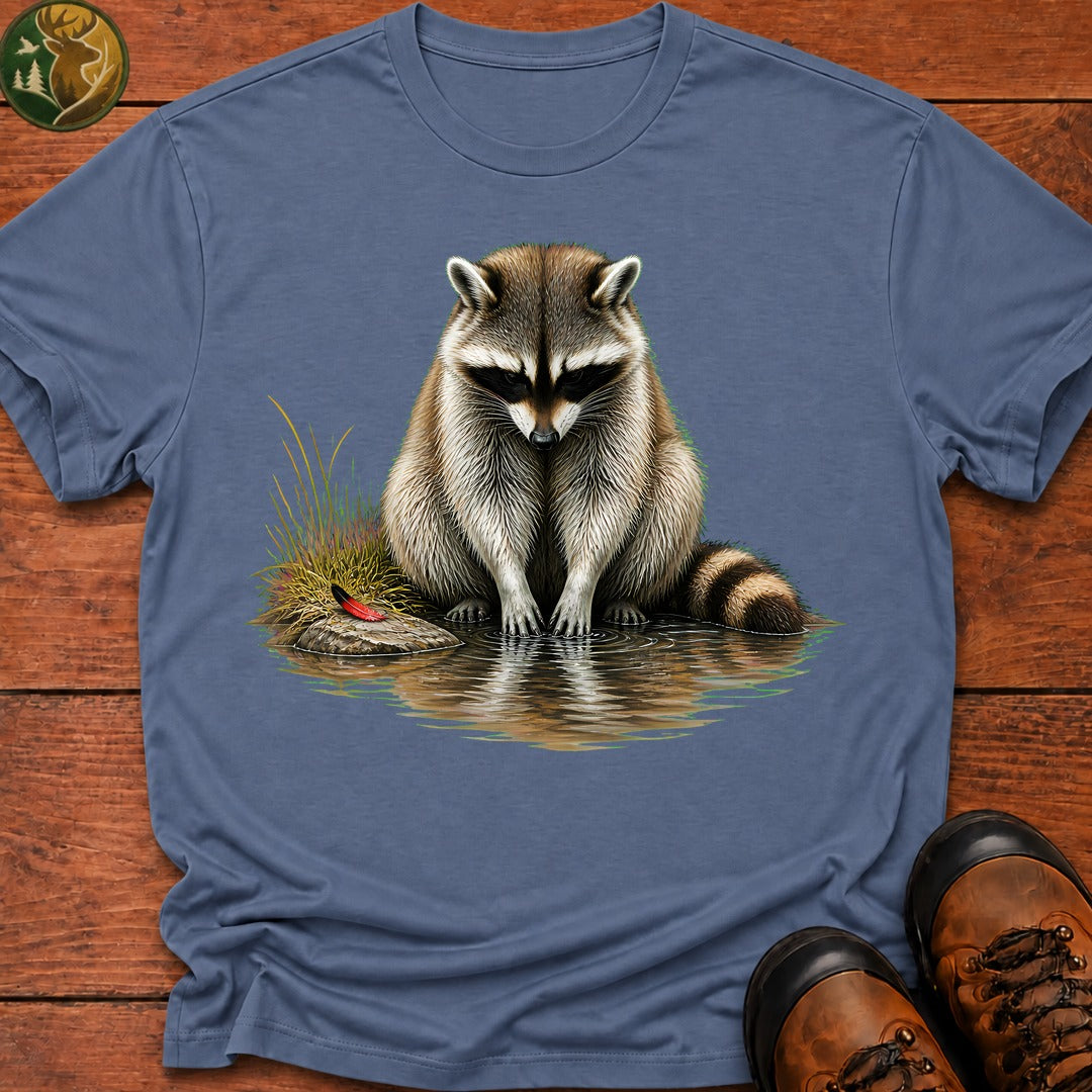 Streamside Raccoon T-Shirt - Blue Jean