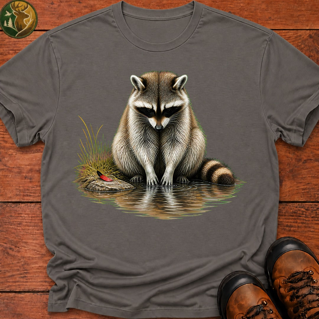 Streamside Raccoon T-Shirt - Grey