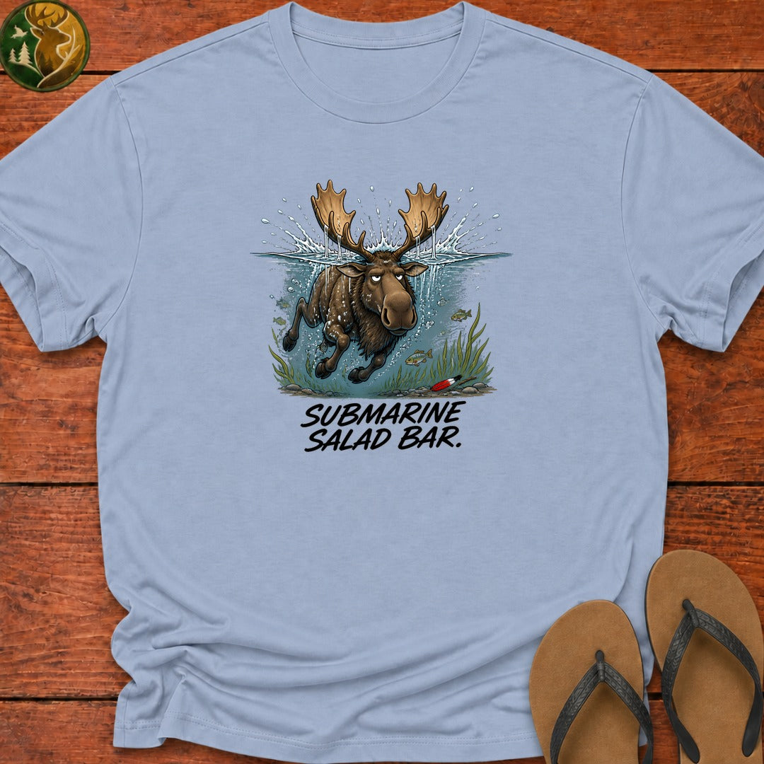 Submarine Salad Bar Kids T-Shirt - Light Blue