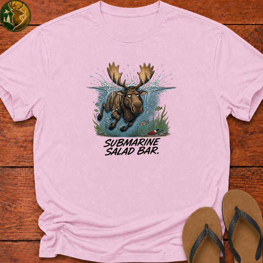 Submarine Salad Bar Kids T-Shirt - Light Pink