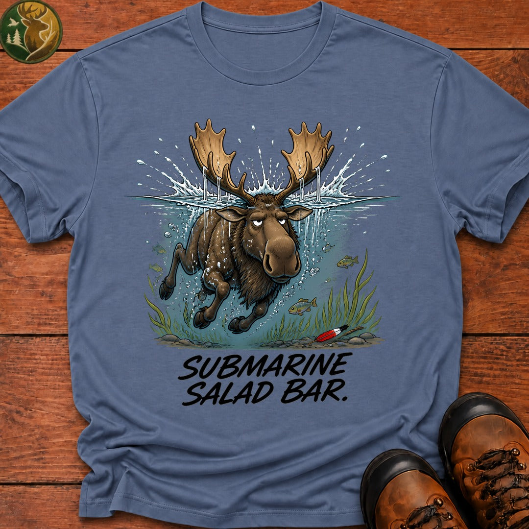 Submarine Salad Bar T Shirt - Blue Jean